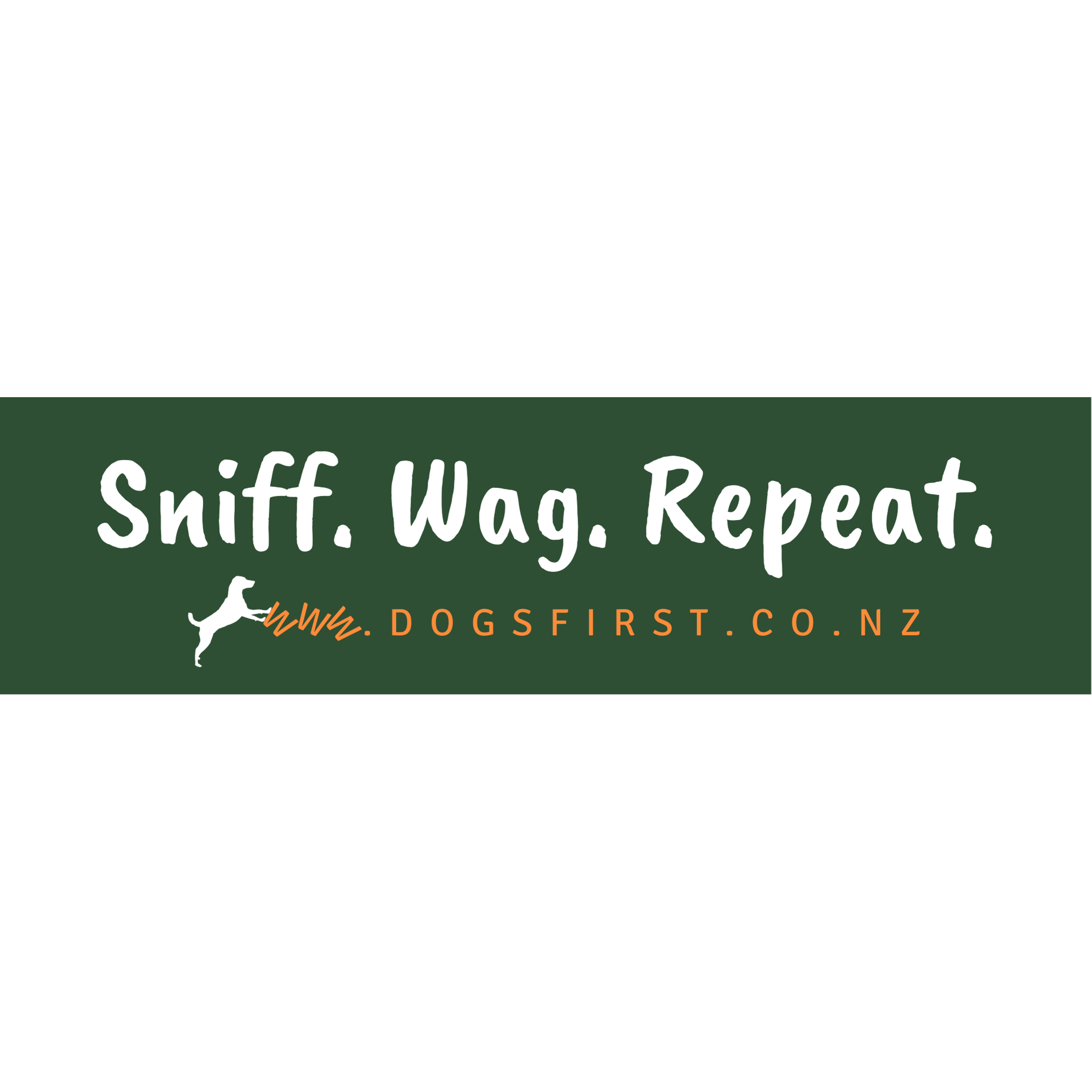 Sniff. Wag. Repeat. bumper sticker